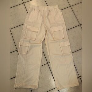 White Birch Cream Cargo Pants Size Large